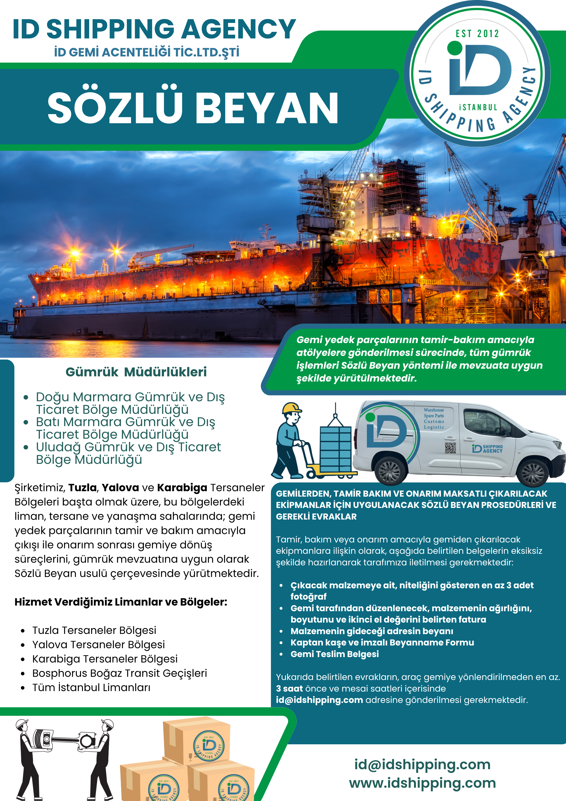 Sözlü Beyan Hizmeti – Tuzla & Yalova & Karabiga